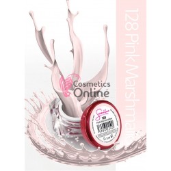 Gel uv Semilac Geltaq color 128 roz Pink Marshmallow 5 ml + 1 pigment color Neon Cadou